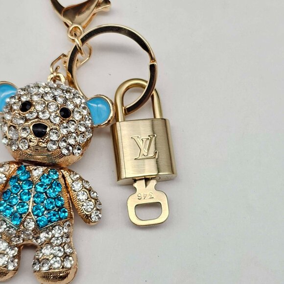 Authentic Louis Vuitton Lock & Key with unbranded Bagcharm, Keycharm, Keychain - Picture 7 of 9